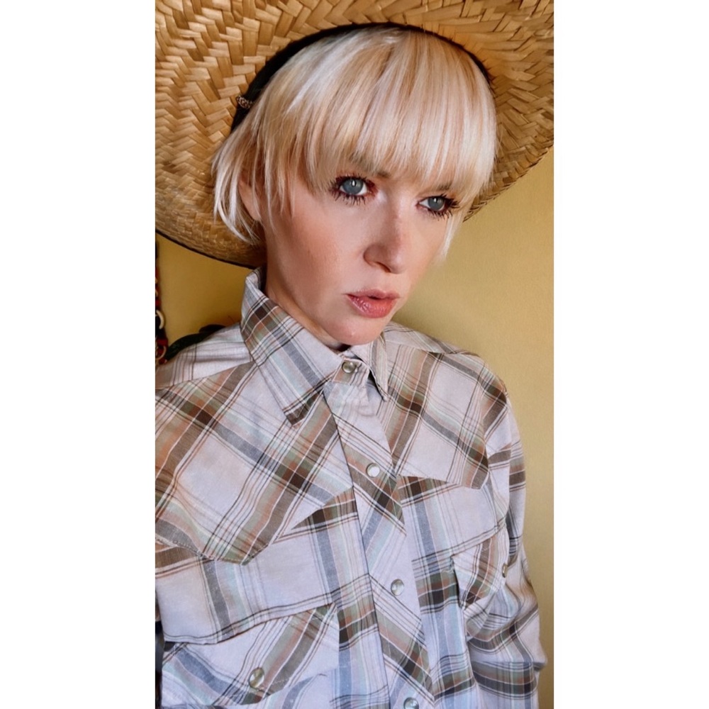 Vintage Mens 70s Western Pearl Snap Shirt - Picture 4 of 9